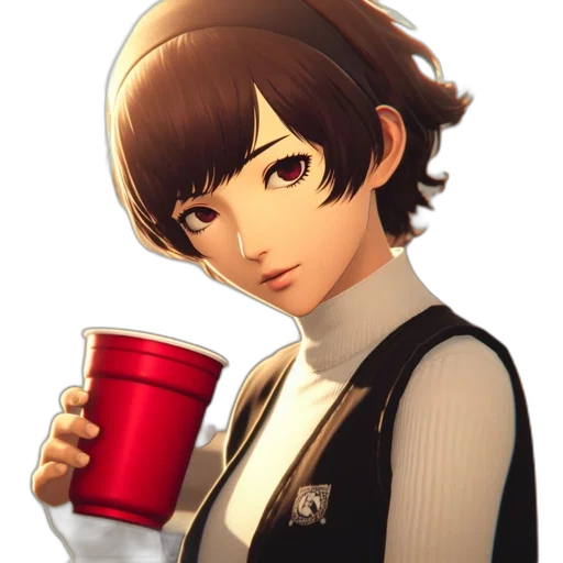 face, staff, anime, pixel art transparent PNG cut-out