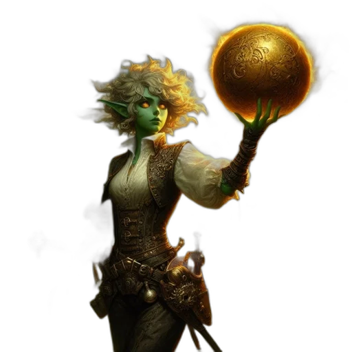 staff, fantasy art, concept art, green transparent PNG cut-out