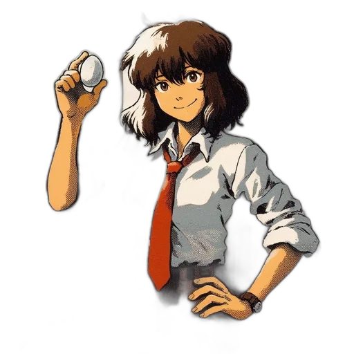 staff, weapon, hair, robot transparent PNG cut-out