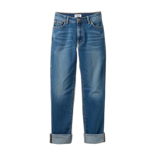 pair, blue, jeans, relaxed transparent PNG cut-out