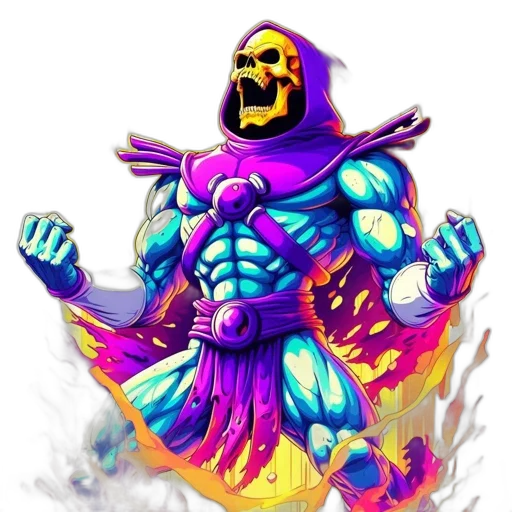 creature, robot, mask, pixel art transparent PNG cut-out