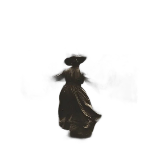 dress, hat, hair, mask transparent PNG cut-out