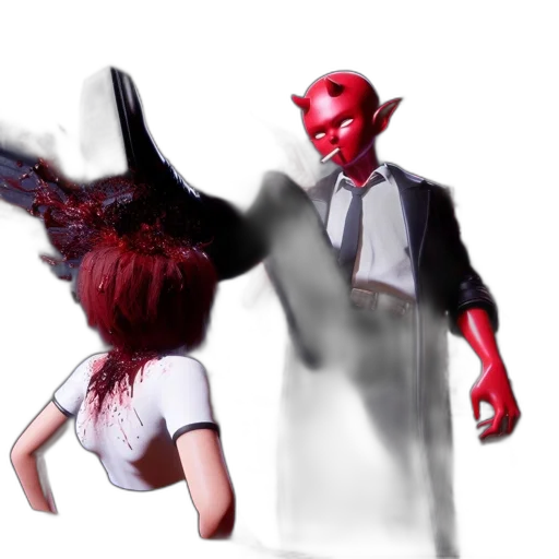 mask, staff, creature, concept art transparent PNG cut-out