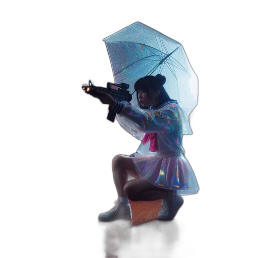 umbrella, dress, weapon, jacket transparent PNG cut-out