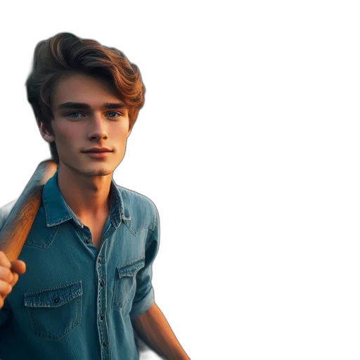 weapon, hair, sword, staff transparent PNG cut-out
