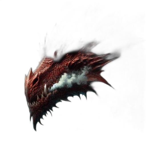 dragon, creature, weapon, hair transparent PNG cut-out