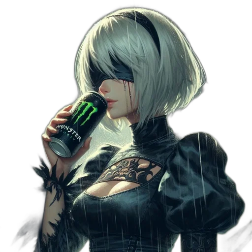 bottle, jacket, robot, weapon transparent PNG cut-out