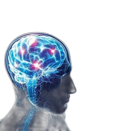 crown, robot, face, brain transparent PNG cut-out