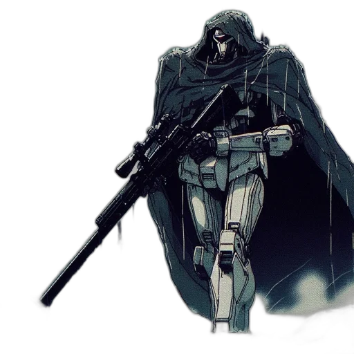 weapon, jacket, concept art, cyberpunk transparent PNG cut-out