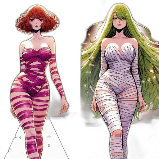 concept art, comic book art, fantasy art, green transparent PNG cut-out