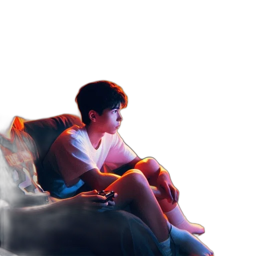 furniture, robot, concept art, vaporwave transparent PNG cut-out