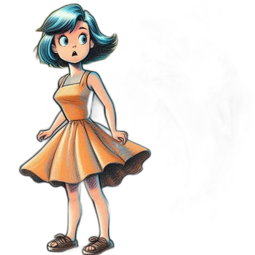 dress, staff, concept art, watercolor transparent PNG cut-out