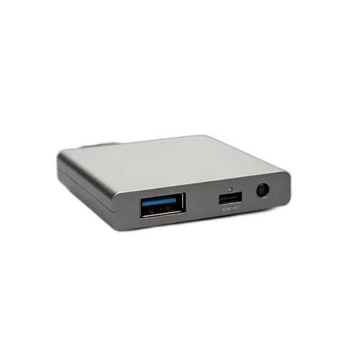 3d render, sleek, modern, usb transparent PNG cut-out
