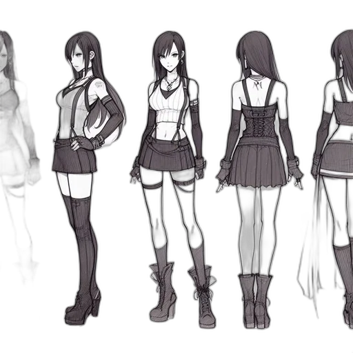 dress, concept art, anime, fantasy art transparent PNG cut-out