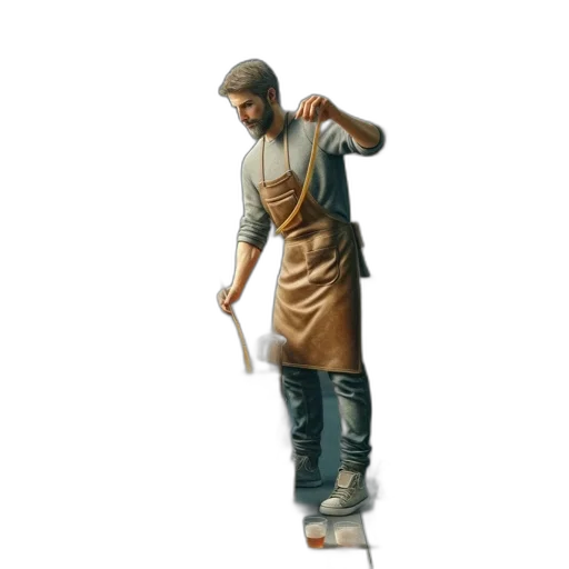 staff, jacket, concept art, 3d render transparent PNG cut-out