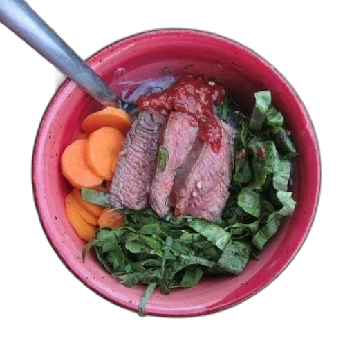 food, red, bowl, filled transparent PNG cut-out
