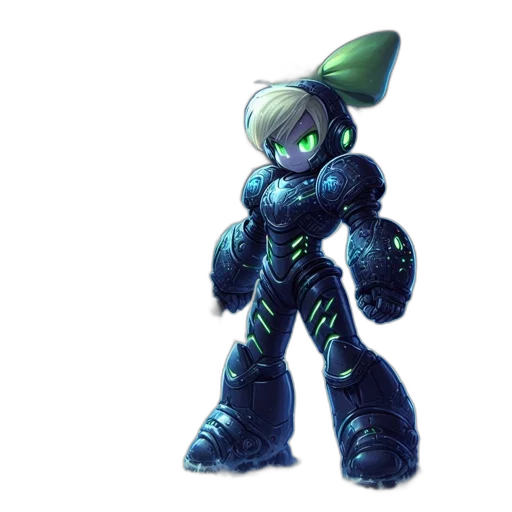 robot, creature, weapon, staff transparent PNG cut-out