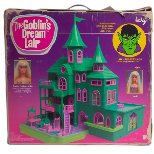 green, vintage, toy, set transparent PNG cut-out