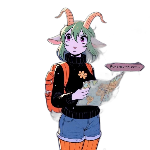 creature, jacket, dragon, staff transparent PNG cut-out