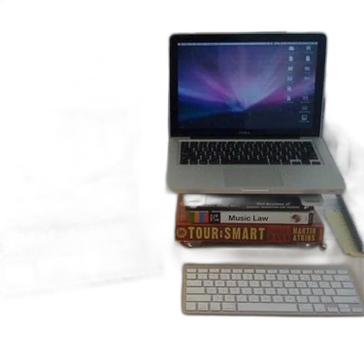 3d render, two, laptops, sit transparent PNG cut-out