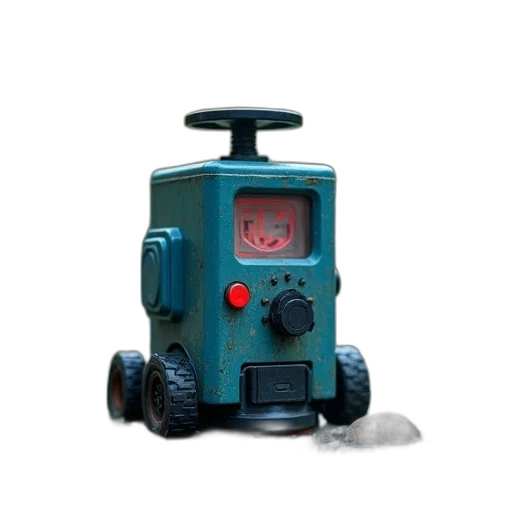robot, car, weapon, staff transparent PNG cut-out