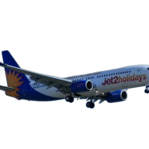 3d render, jet2, holidays, airplane transparent PNG cut-out