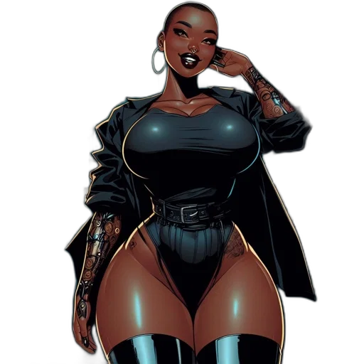 dress, comic book art, concept art, fantasy art transparent PNG cut-out