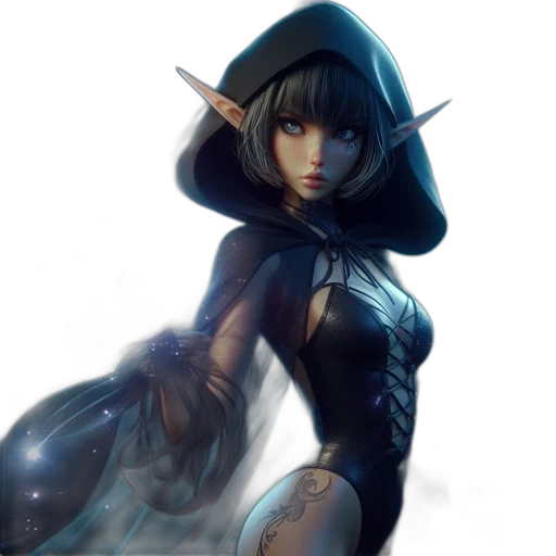 dress, staff, fantasy art, concept art transparent PNG cut-out