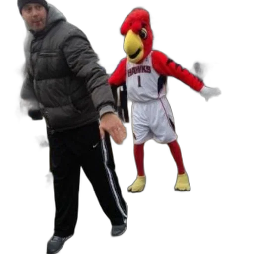 jacket, animal, staff, weapon transparent PNG cut-out