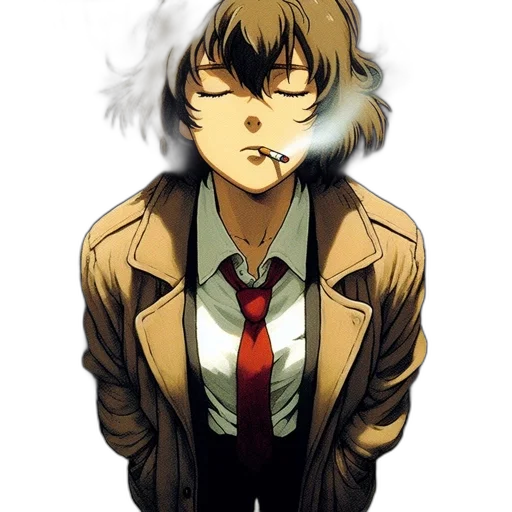 jacket, mask, face, staff transparent PNG cut-out
