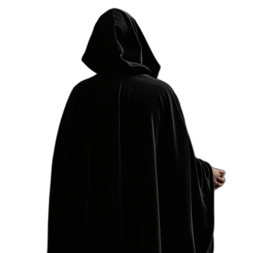 jacket, dress, staff, mask transparent PNG cut-out