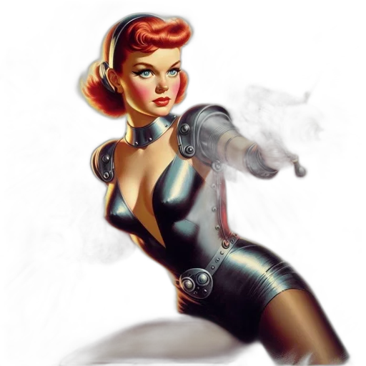 comic book art, concept art, fantasy art, photorealistic transparent PNG cut-out