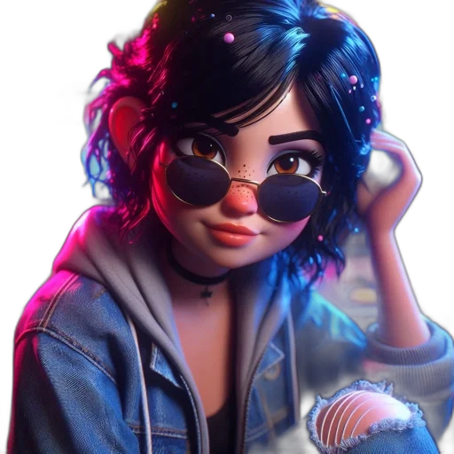 jacket, face, staff, robot transparent PNG cut-out