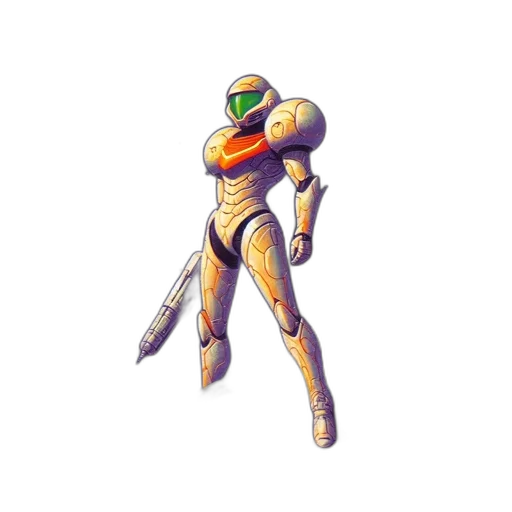 robot, weapon, staff, jacket transparent PNG cut-out