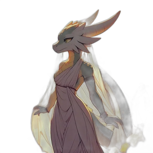 dress, dragon, creature, mask transparent PNG cut-out