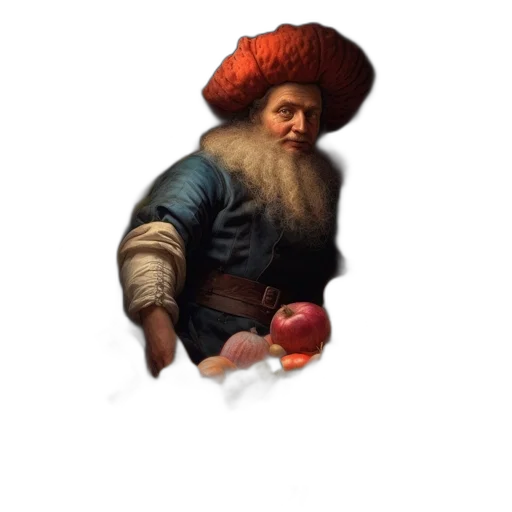hat, food, face, staff transparent PNG cut-out
