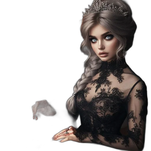 dress, crown, jewelry, mask transparent PNG cut-out