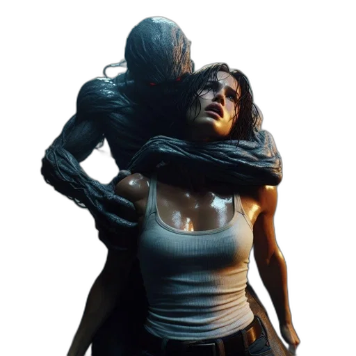 concept art, 3d render, photorealistic, ominous transparent PNG cut-out