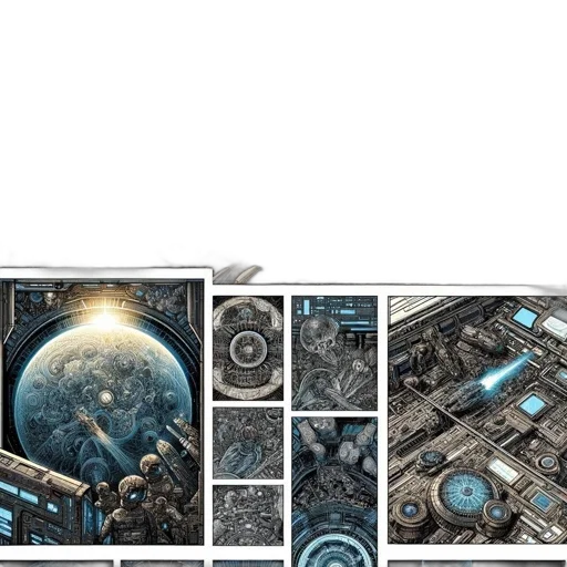 weapon, robot, concept art, comic book art transparent PNG cut-out