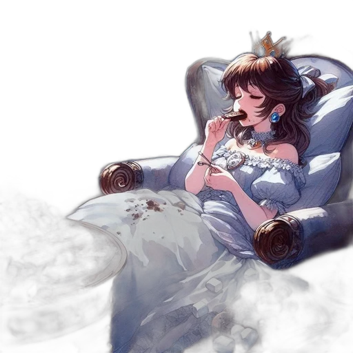 dress, crown, concept art, fantasy art transparent PNG cut-out