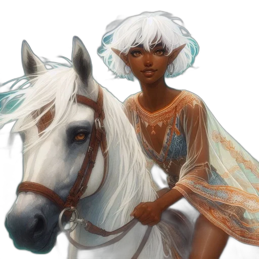 fantasy art, concept art, watercolor, photorealistic transparent PNG cut-out