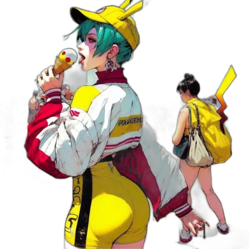 jacket, weapon, staff, food transparent PNG cut-out