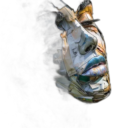 mask, face, robot, dragon transparent PNG cut-out
