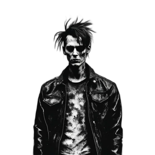 jacket, face, mask, creature transparent PNG cut-out