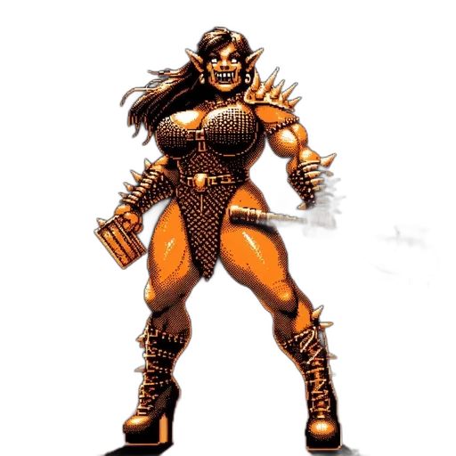 comic book art, concept art, fantasy art, pixel art transparent PNG cut-out