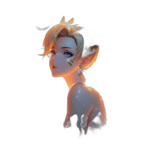 crown, robot, creature, staff transparent PNG cut-out