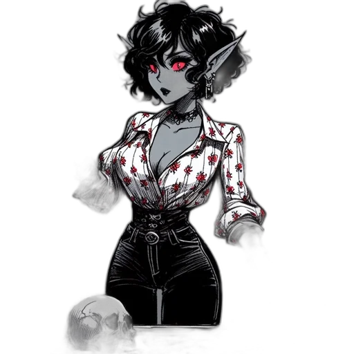 dress, staff, mask, creature transparent PNG cut-out