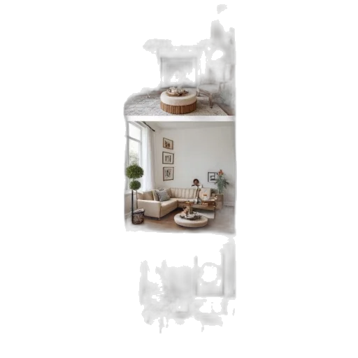 furniture, 3d render, photorealistic, concept art transparent PNG cut-out