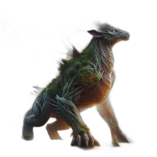 dragon, creature, animal, staff transparent PNG cut-out