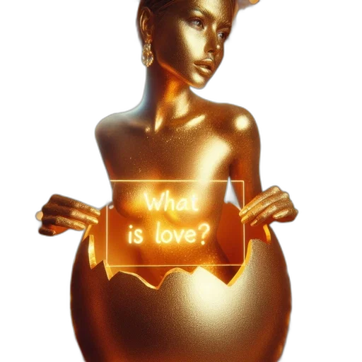 jewelry, 3d render, golden, statue transparent PNG cut-out